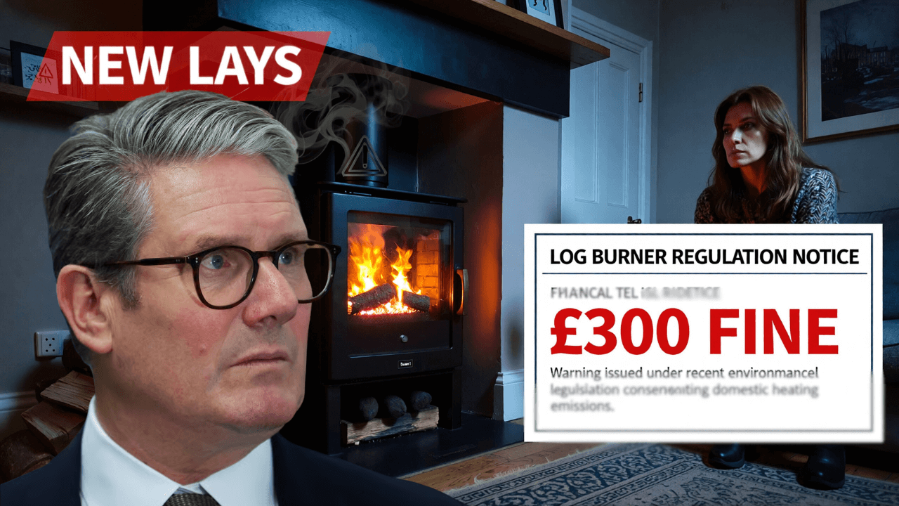 £300 Fine Warning for Households Using Log Burners Under New Law