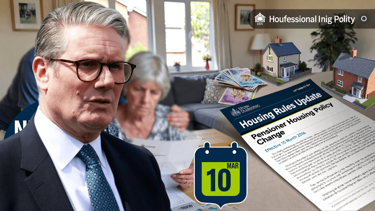 DWP Confirms New Housing Rules for UK Pensioners – Begin 10 March 2026