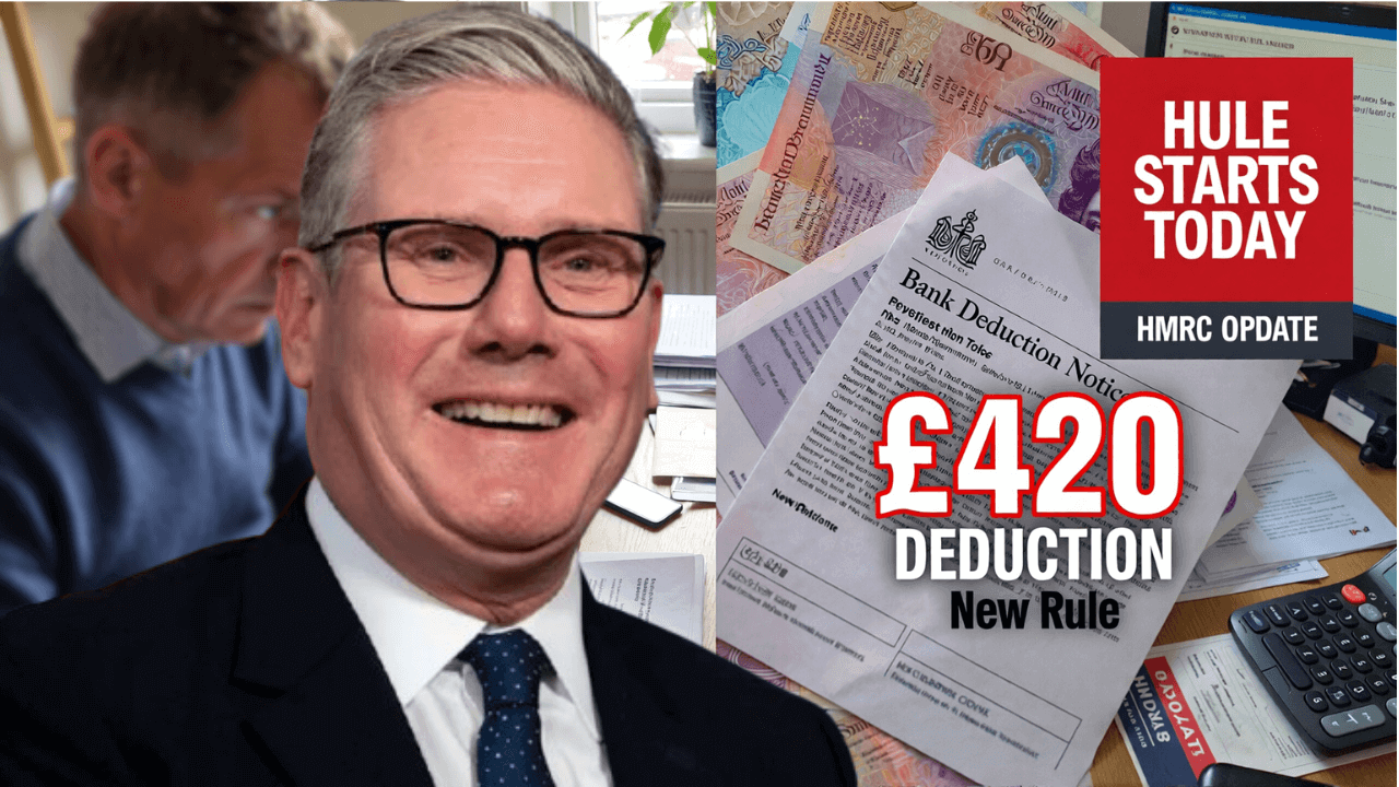 HMRC Confirms £420 Bank Deduction for Pensioners – New Rule Takes Effect Today