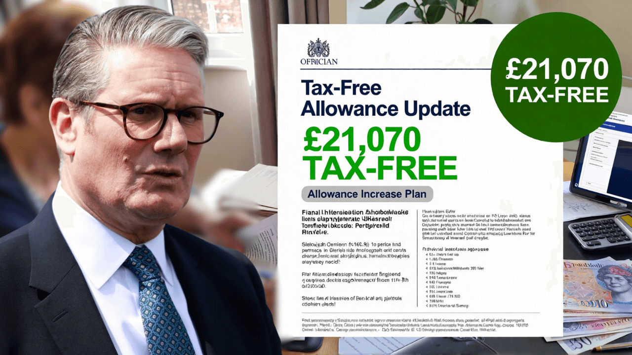 HMRC Confirms Plan to Raise Tax‑Free Allowance to £21,070
