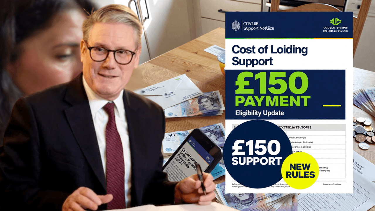 UK Govt Confirms £150 Cost of Living Support – New Eligibility Rules Released